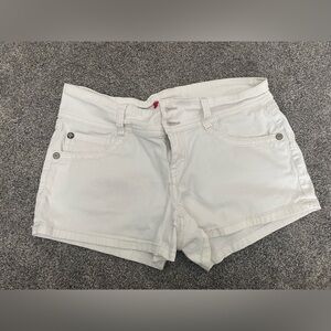 White Jean Shorts